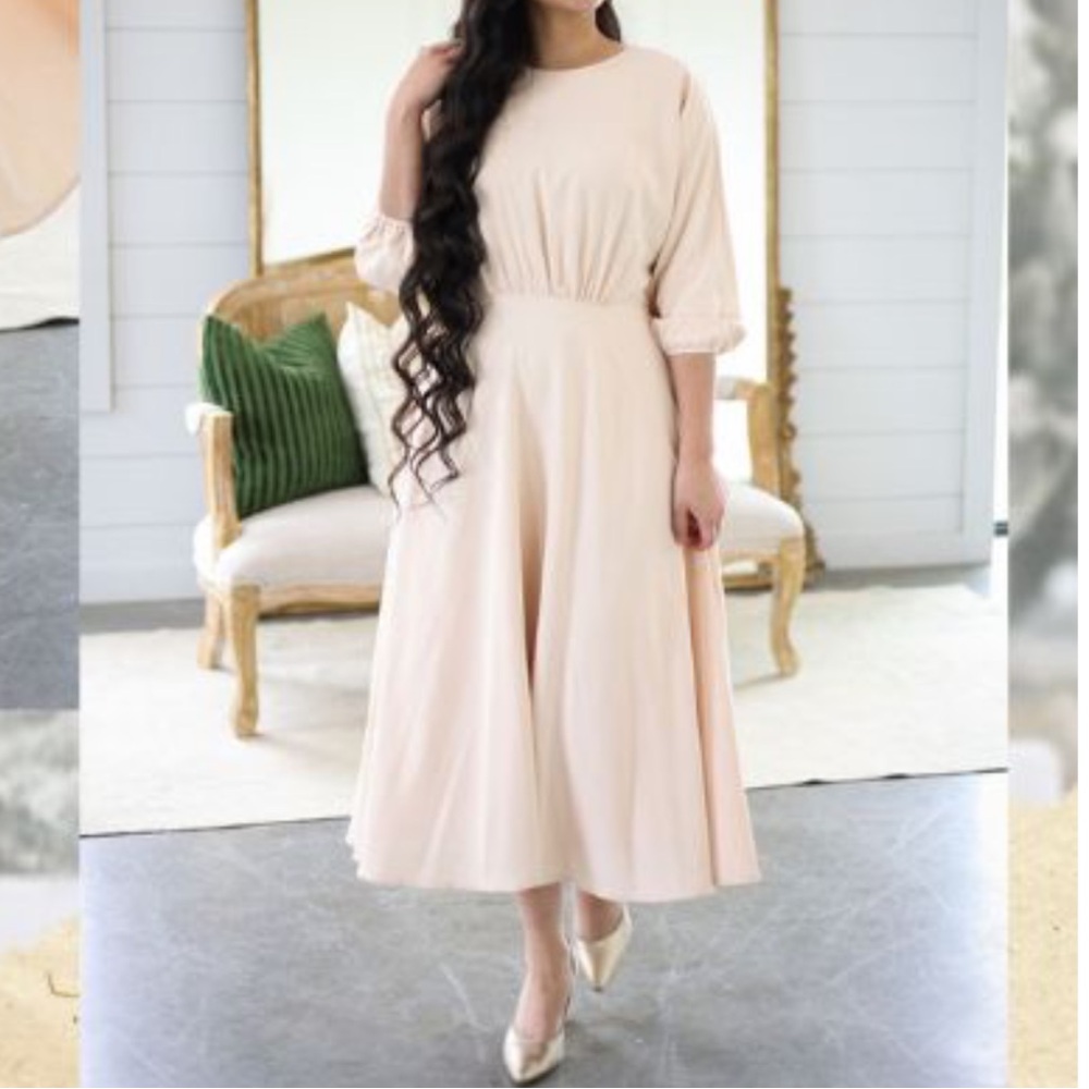 NWT Dainty Jewells ‘Time for a Toast’ Dress - Classic Cream - Size Small